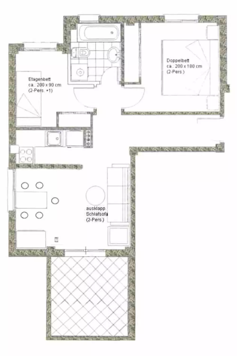 Residence Appartement mit Blick auf das Wasser