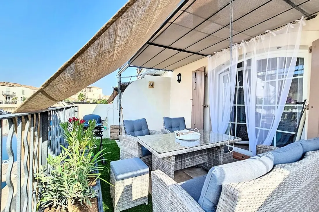 Marina lakhelye 6 Pers Aigues-mortes - Terrace, Clim, Canal View és Shared Pool
