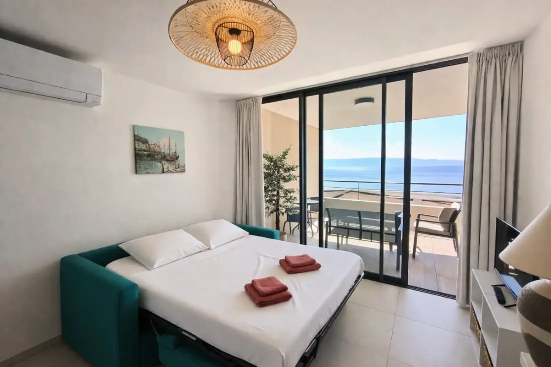 Stúdió Sea és Pool View, Ideálisan elhelyezett