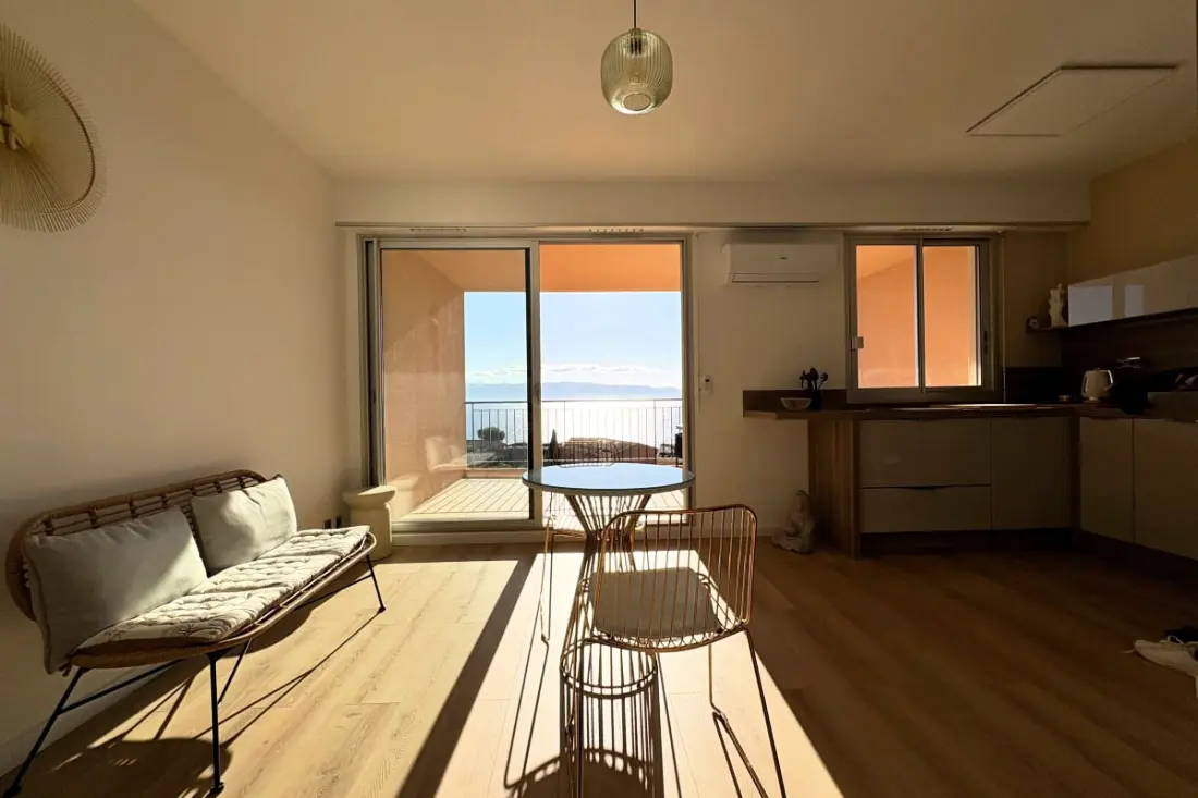 Luminous Studio with Sea View in Ajaccio