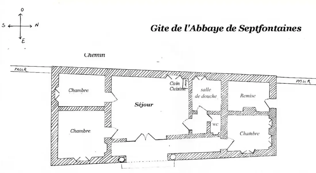 Gîte de France Die Unterkunft der Abtei der Septfontaine 2 Ohren