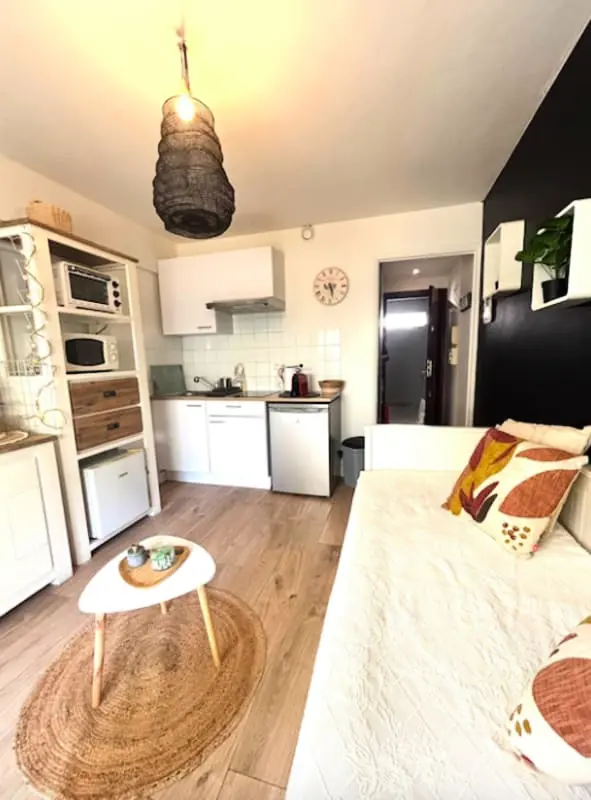 Charming Studio for Two With Balcony in Antibes.