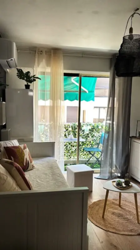 Charming Studio for Two With Balcony in Antibes.