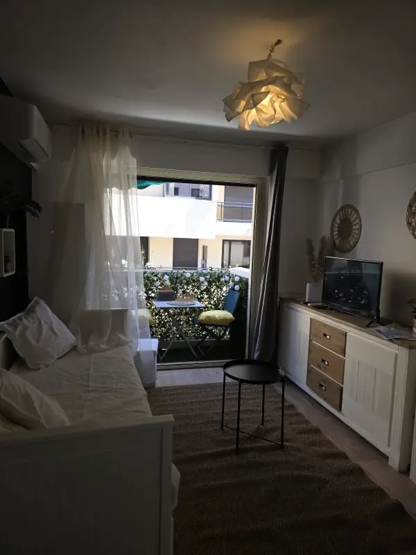 Charming Studio for Two With Balcony in Antibes.