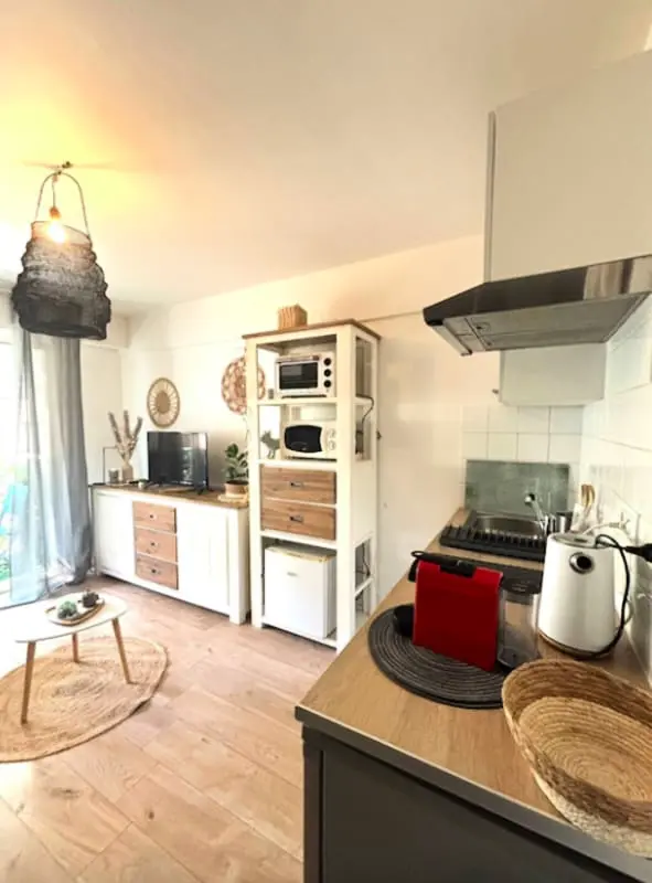 Charming Studio for Two With Balcony in Antibes.