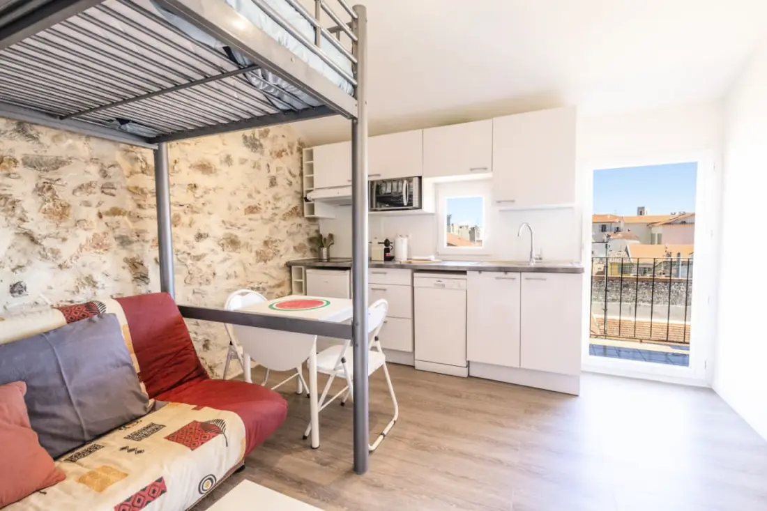 Residence Chez Dominique - Studio 2-4pers Antibes Fourmilliere központ - 3.
