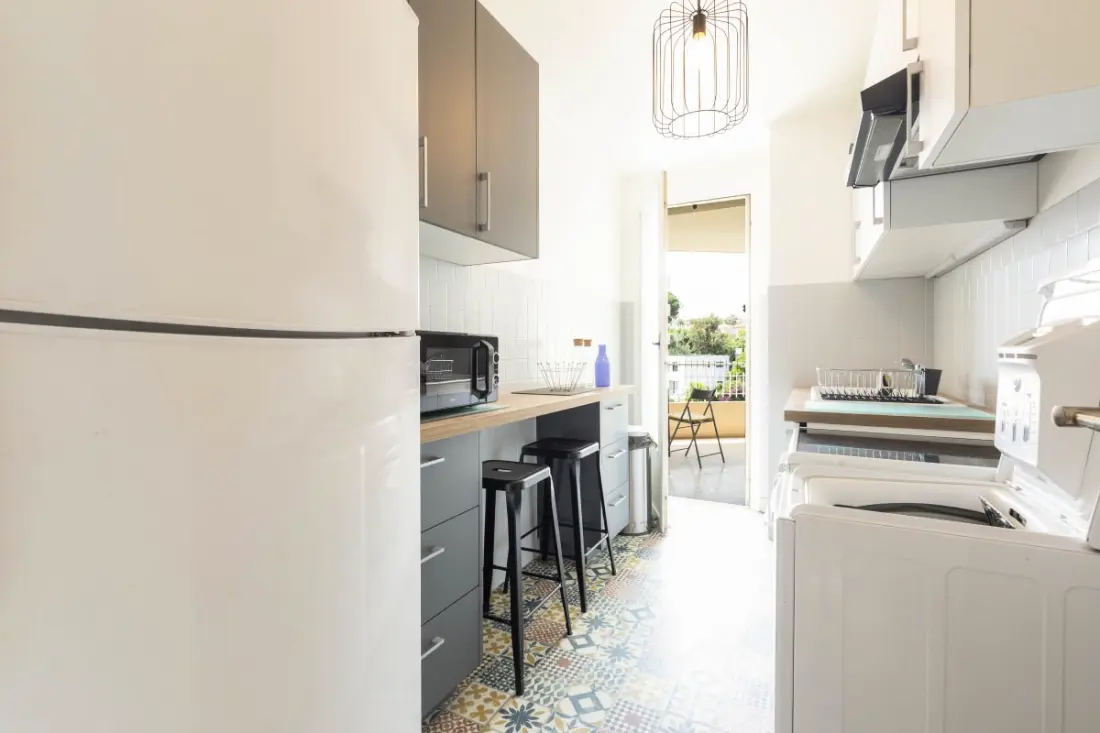 Residence Antibes Center, Tágas 3 szoba terasz és légkondicionáló