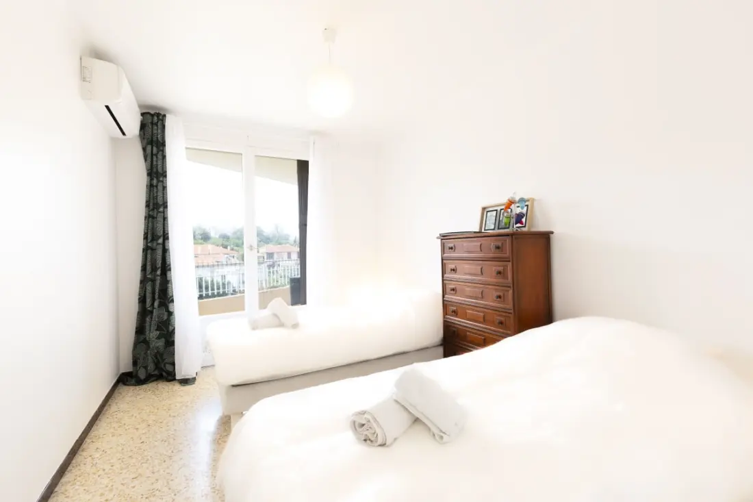 Residence Antibes Center, Tágas 3 szoba terasz és légkondicionáló