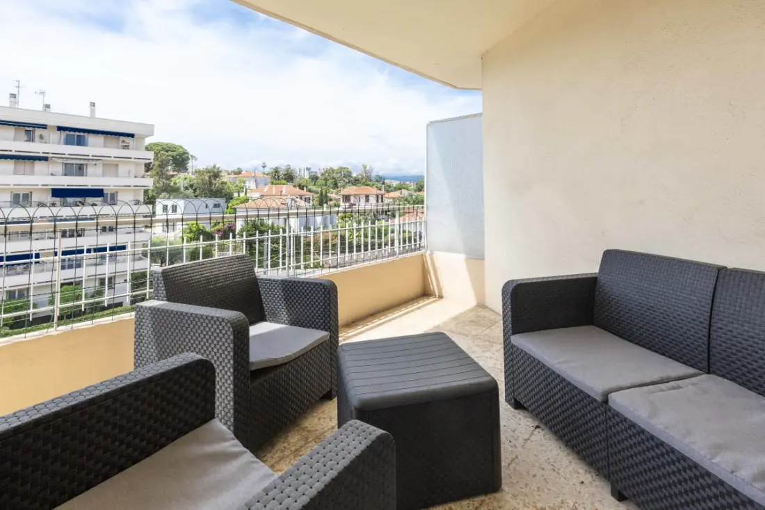 Residence Antibes Center, Tágas 3 szoba terasz és légkondicionáló