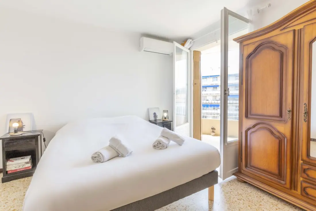 Residence Antibes Center, Tágas 3 szoba terasz és légkondicionáló