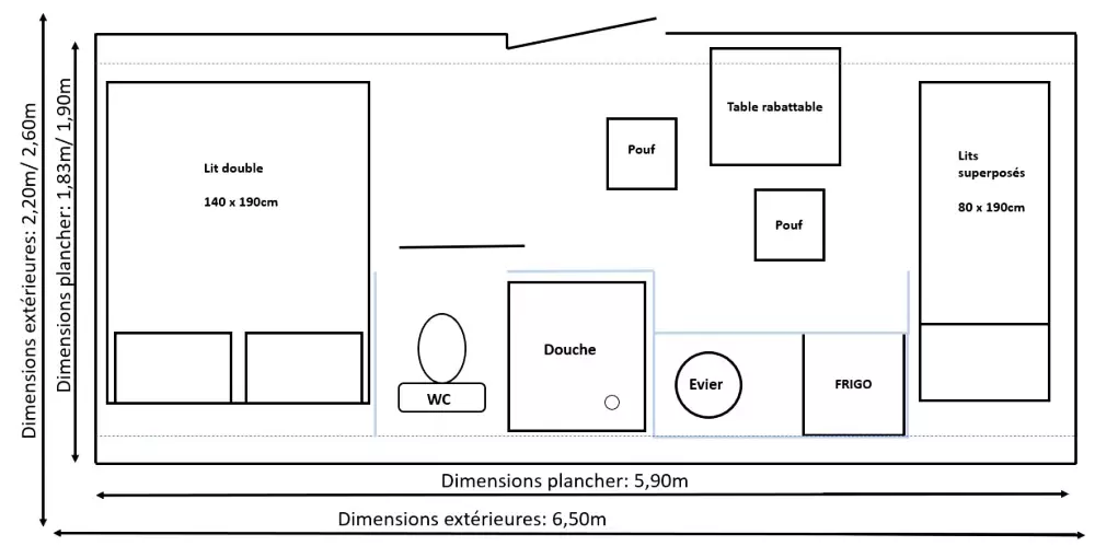 Campsite Ushuaia Villages Le Viaduc 3 Stars★★★