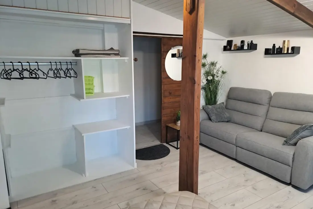 Chalet terasszal, medence és parkoló Audenge-ben