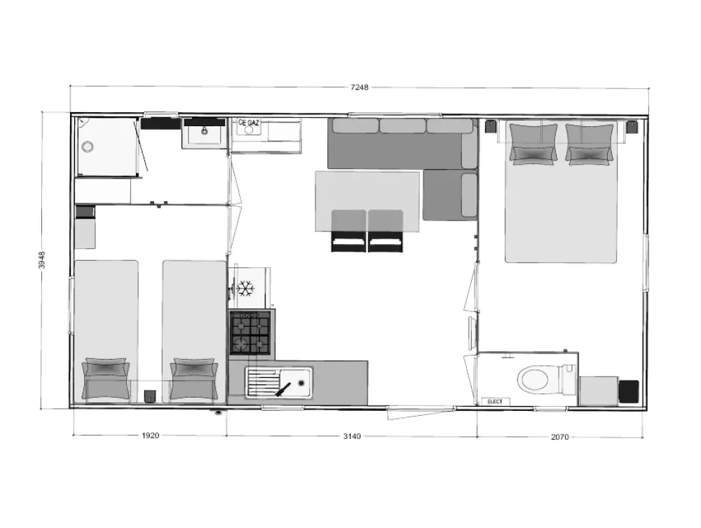 Auberoche campingplads 3 Stjerner★★★