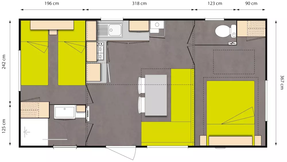Auberoche campingplads 3 Stjerner★★★