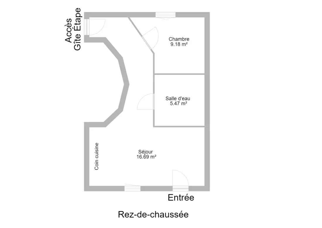 Gîte de France Ferienwohnung les lilas 2/4 persons 1 épi