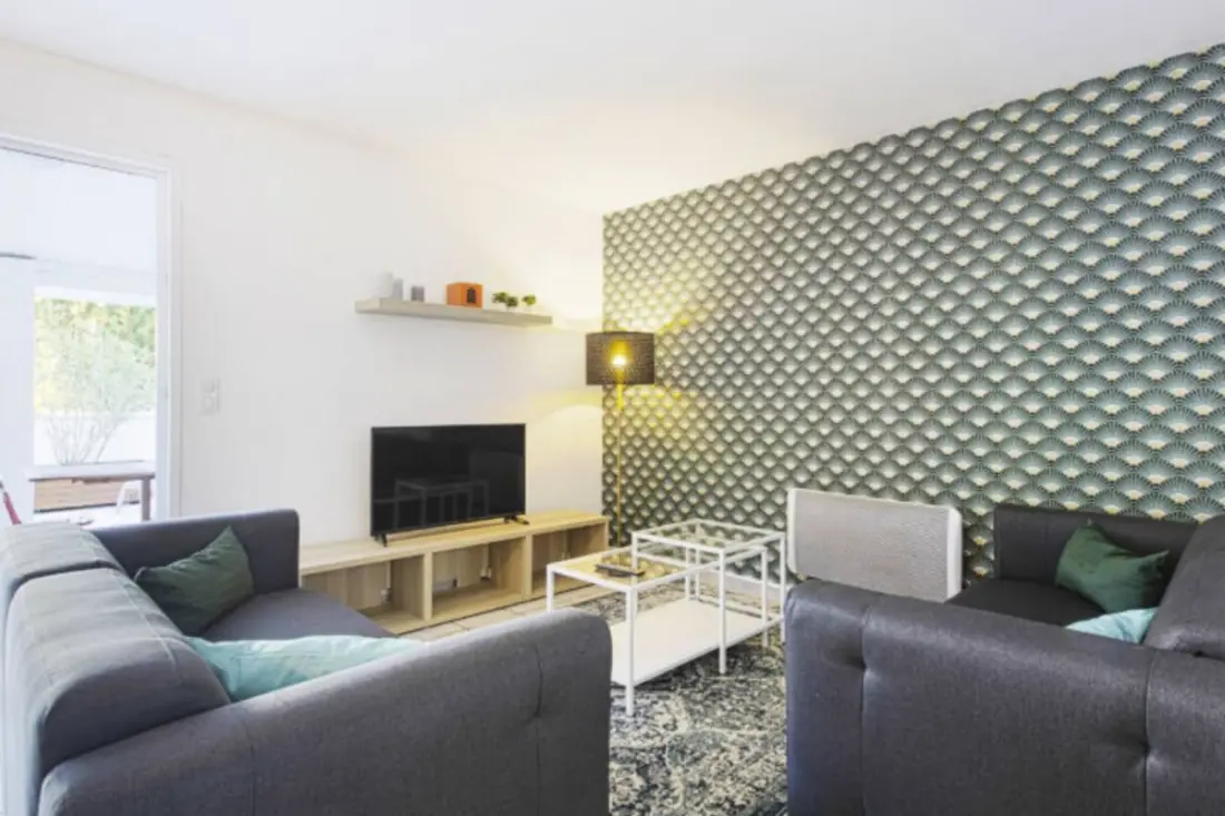 Nagy apartman terasz Bayonne-ben