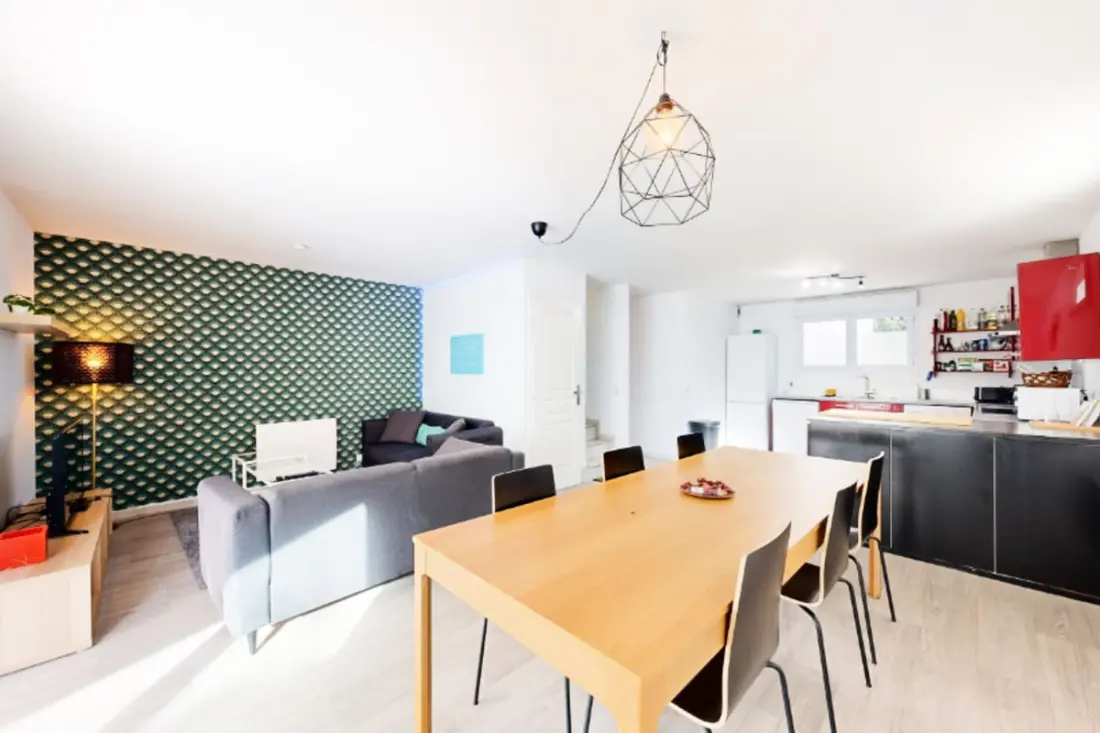 Nagy apartman terasz Bayonne-ben