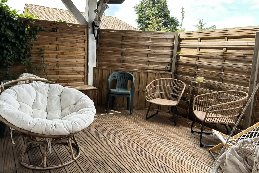Apartman nagy terasz Biganosban