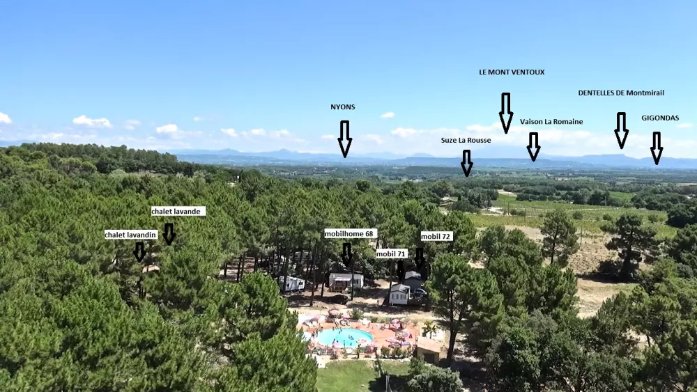 Campingplatz La Simioune Vaucluse und Drome Provencale 3 Sterne★★★