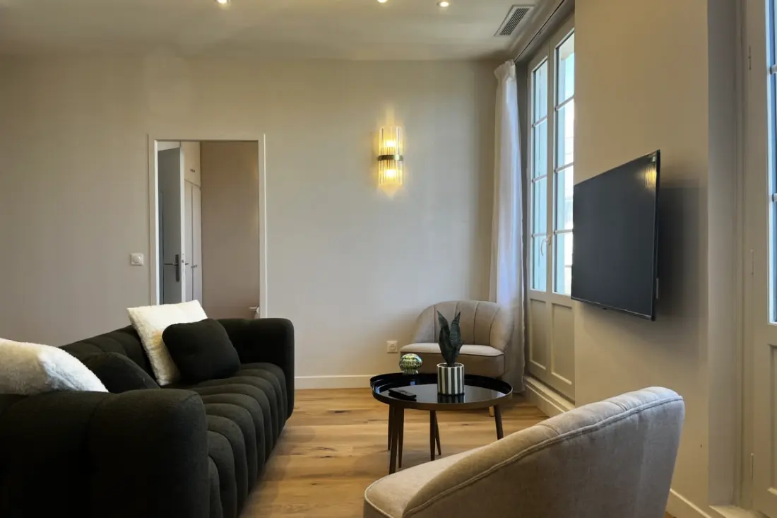 Apartman T3 4 személy, légkondicionálás, terasz - Gare Saint-jean