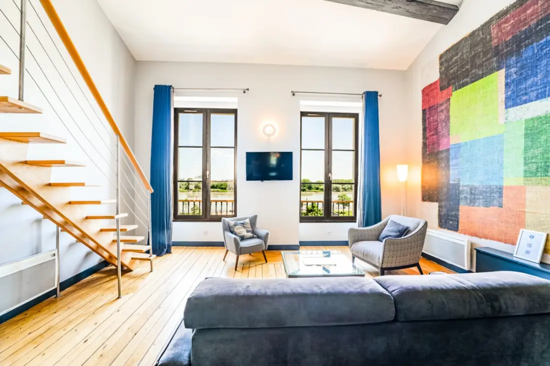 Csodálatos 3 hálószobás apartman kilátással a Garonne-ra