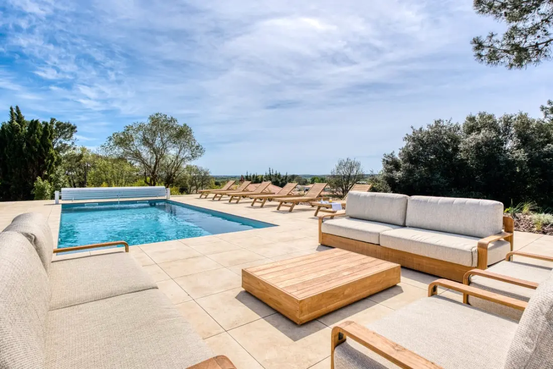 Villa Belvedere: Nézet, Úszómedence, Jacuzzi, Szauna, Petanque, 15 pers