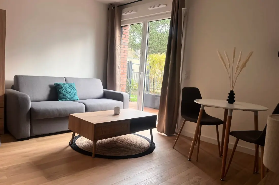 Terrace Studio Cabourgban, közel a strandhoz!