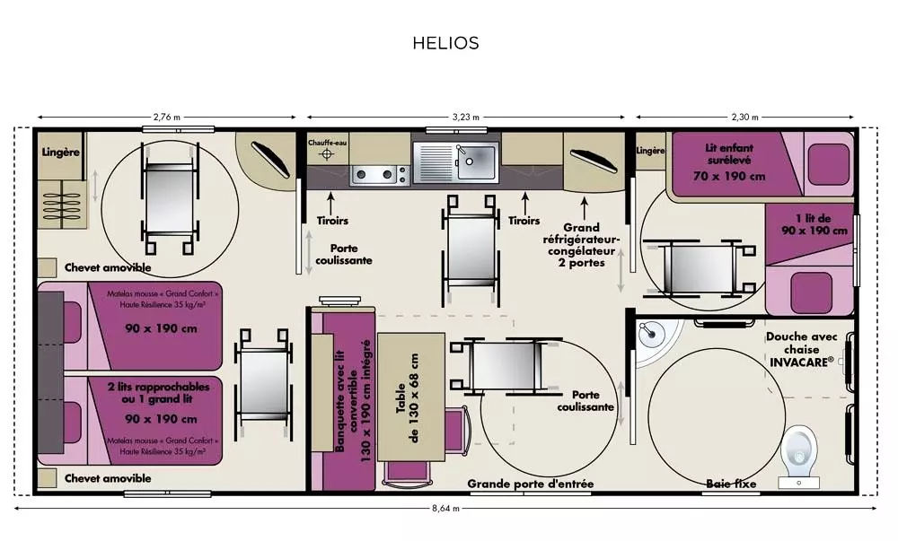 Flower Camping Domaine Villa Verde Útvonalterv