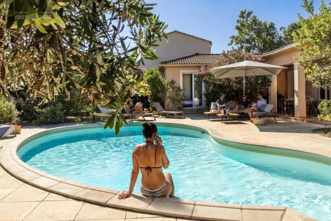 Domaine Ronduli - Villa A Leccia, Private úszómedence a strand közelében