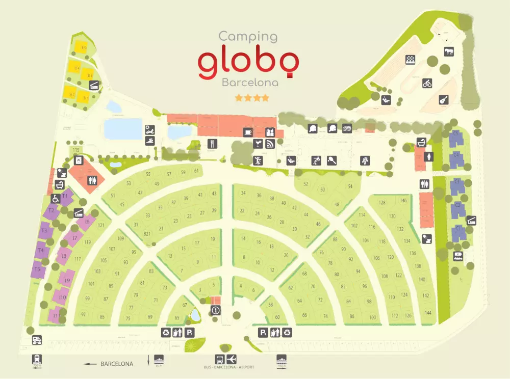CAMPING GLOBO BARCELONA 4 Stars★★★★