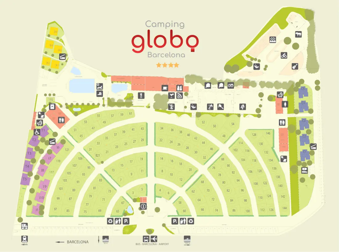 CAMPING GLOBO BARCELONA 5 Sterren★★★★★