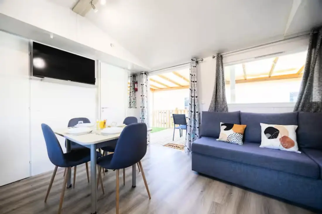 Résidence Mobil-home Climatisé 6/8 Pers à 2 Pas De La Plage