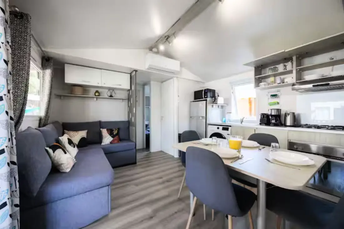 Résidence Mobil-home Climatisé 6/8 Pers à 2 Pas De La Plage