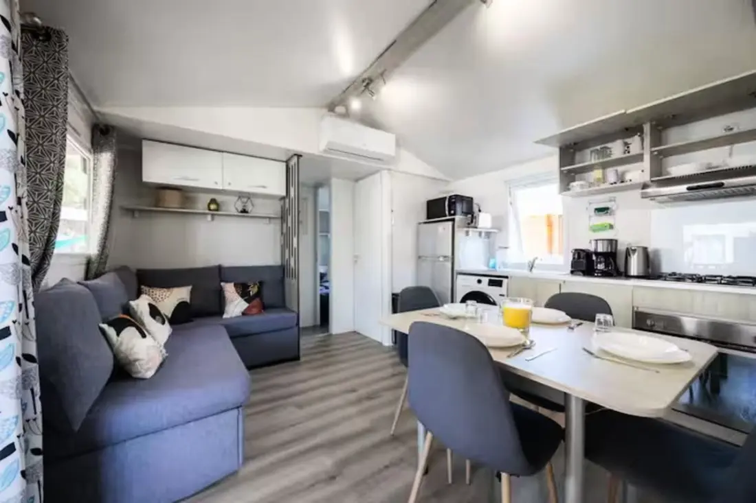 Résidence Mobil-home Climatisé 6/8 Pers à 2 Pas De La Plage