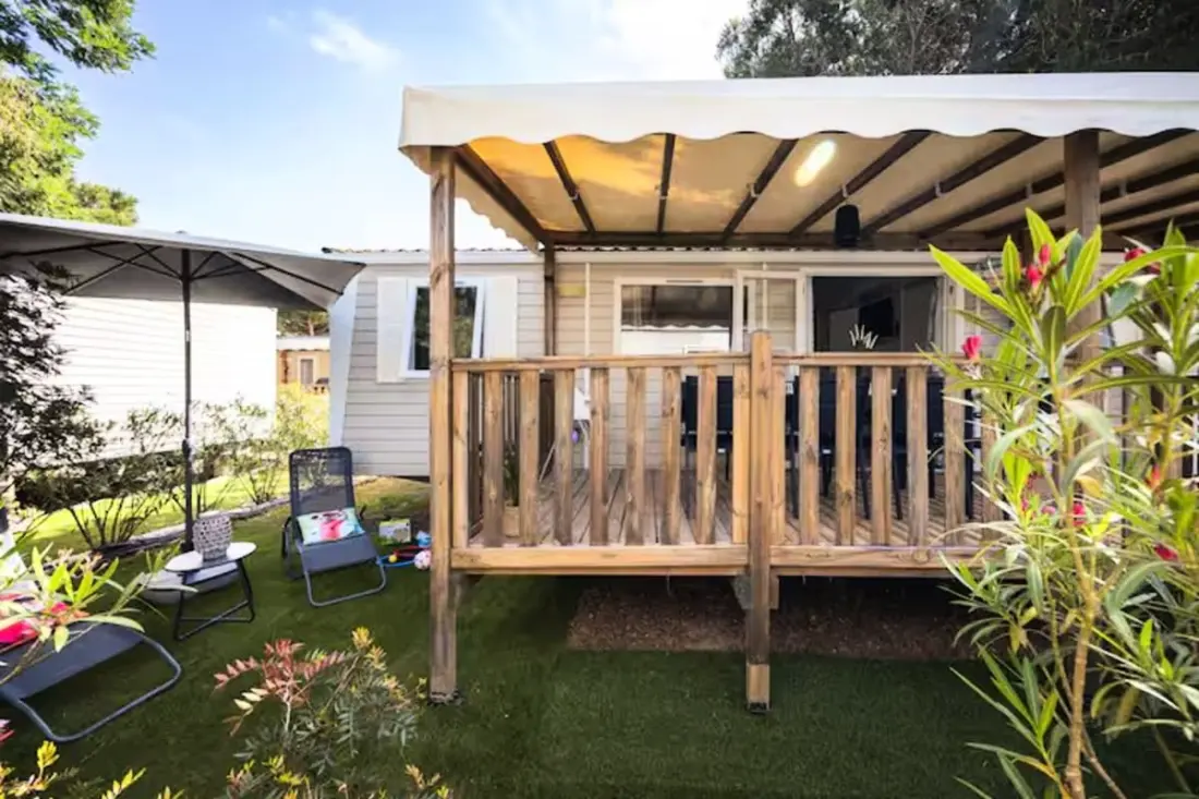 Résidence Mobil-home Climatisé 6/8 Pers à 2 Pas De La Plage