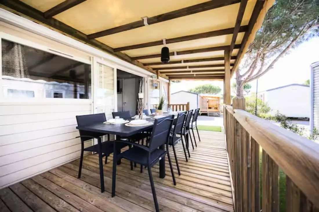 Résidence Mobil-home Climatisé 6/8 Pers à 2 Pas De La Plage