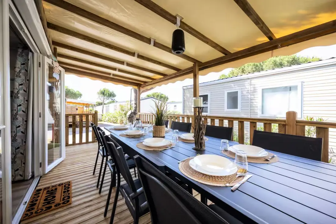 Résidence Mobil-home Climatisé 6/8 Pers à 2 Pas De La Plage