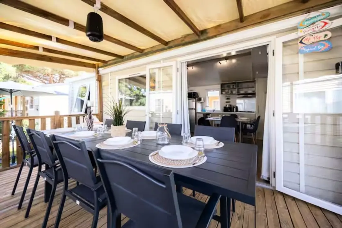 Résidence Mobil-home Climatisé 6/8 Pers à 2 Pas De La Plage