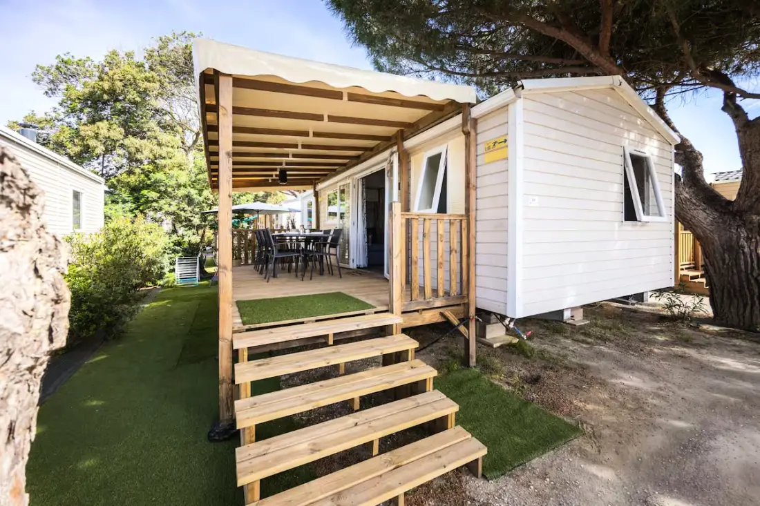 Résidence Mobil-home Climatisé 6/8 Pers à 2 Pas De La Plage
