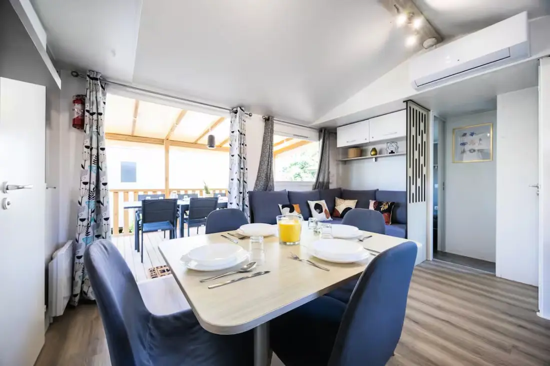 Résidence Mobil-home Climatisé 6/8 Pers à 2 Pas De La Plage