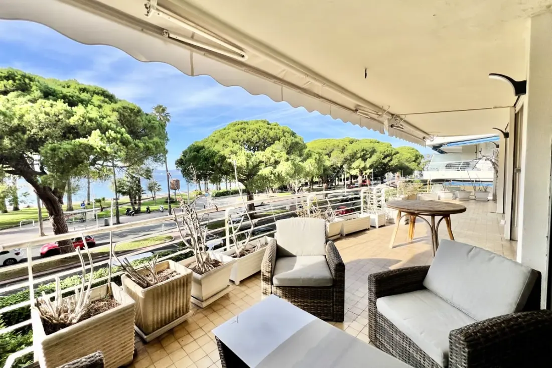 Apt Pointe Croisette, Nagy Terrace Face Beach