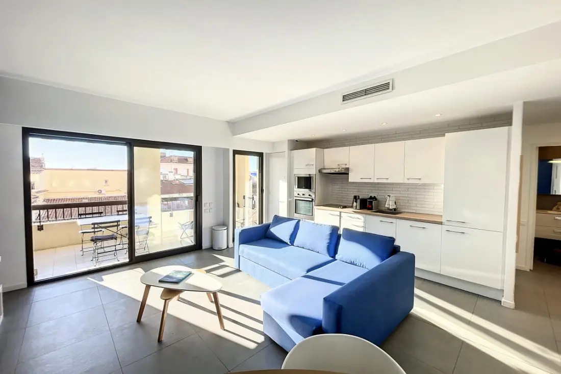 Kiváló 2 szoba - 3 fő - terasz Cannes Center Port Suquet Olam ingatlanjai