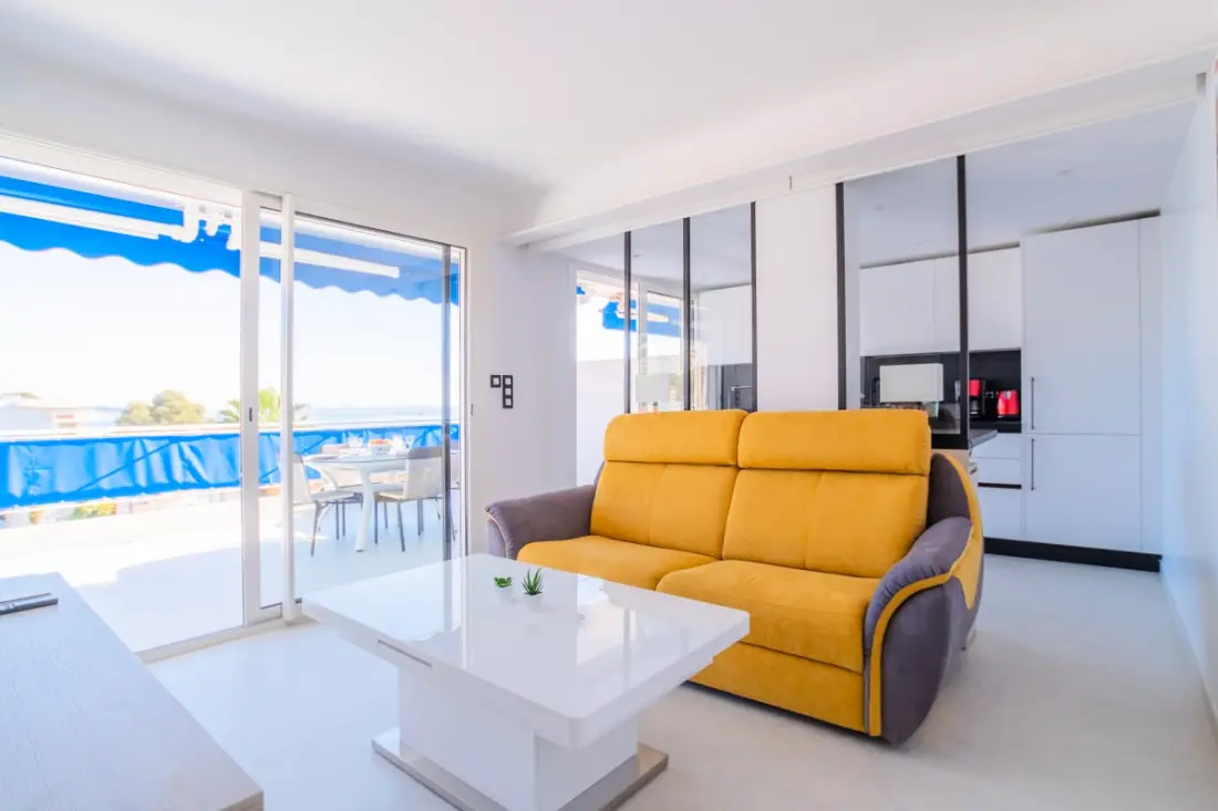 Residence 2p Terrace Sea View & Parking, 2min strandok