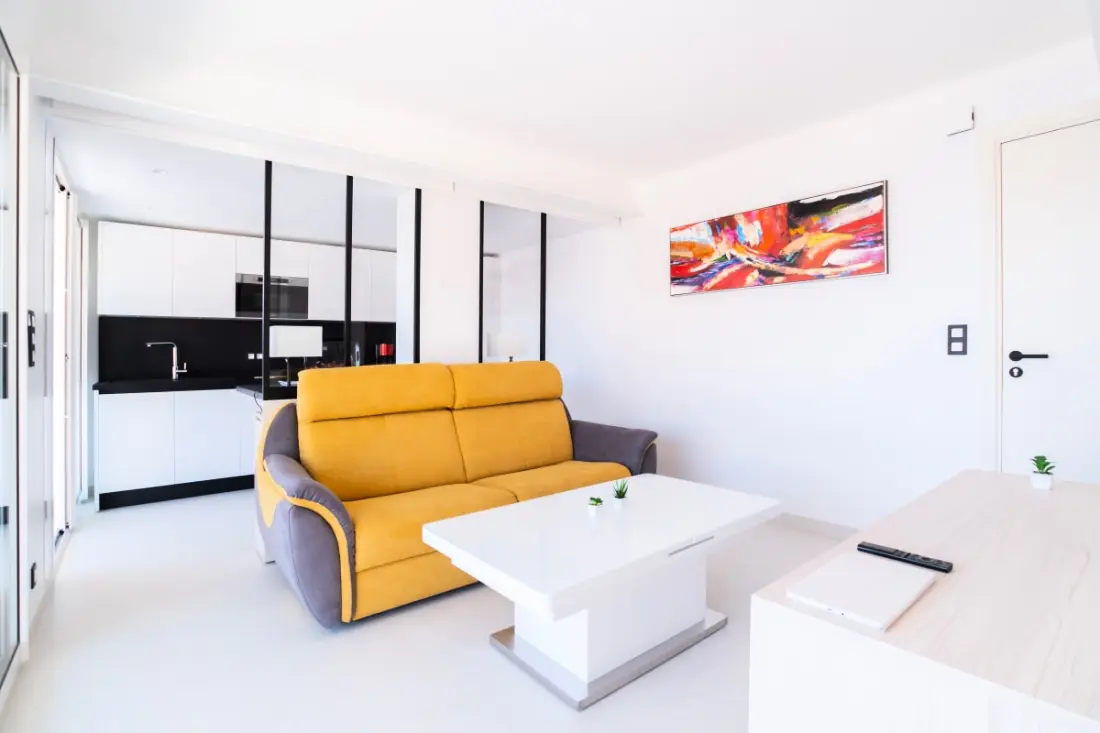 Residence 2p Terrace Sea View & Parking, 2min strandok