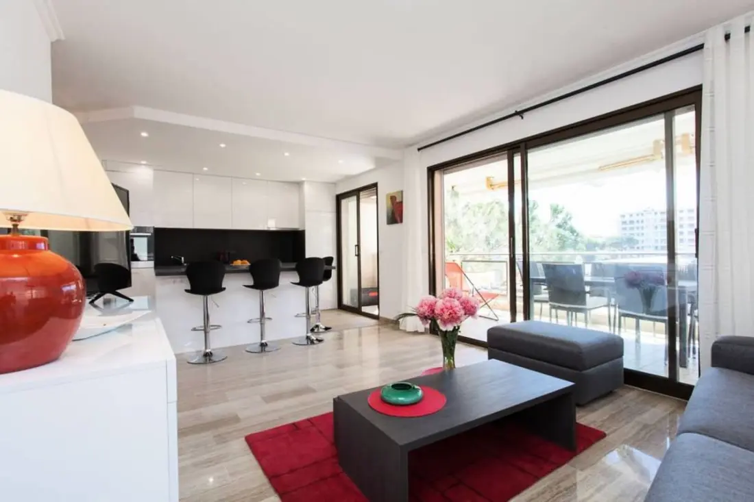 Residence 3p Terrace at Palm Beach, 2min Des Plages