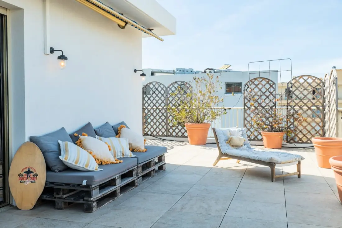 Residence 3p Rooftop Palm Beach, 2min strandok a lábban