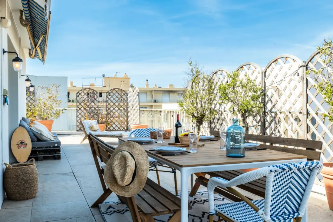 Residence 3p Rooftop Palm Beach, 2min strandok a lábban