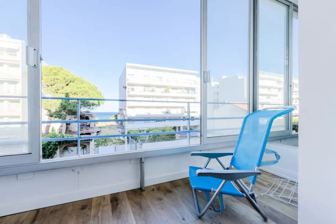 Rezidencia 90m2 Sur La Croisette terasszal és tengeri kilátással