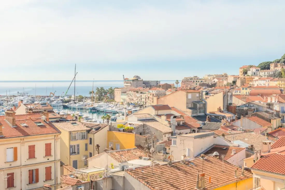 4 pcs Terrace Panoramic Sea View Bay Cannes a lábad Olam tulajdonságai