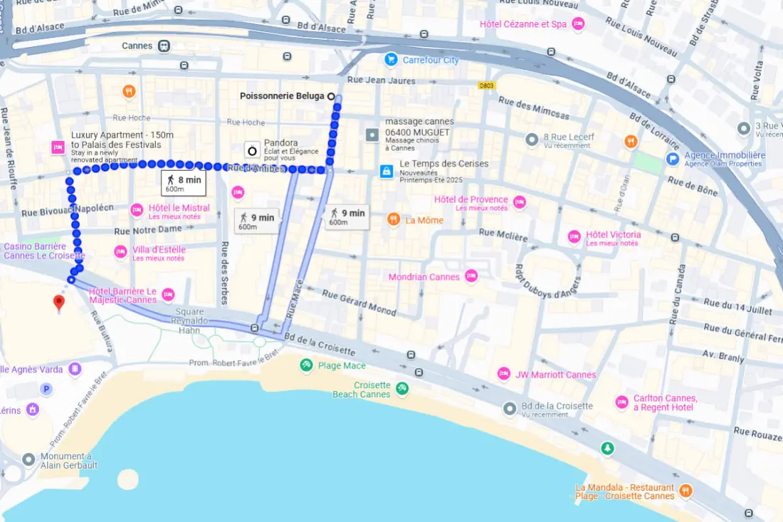 Palais Et Croisette 3 Mn 3 db design 2 fürdőszoba Cannes Center Olam ingatlanok